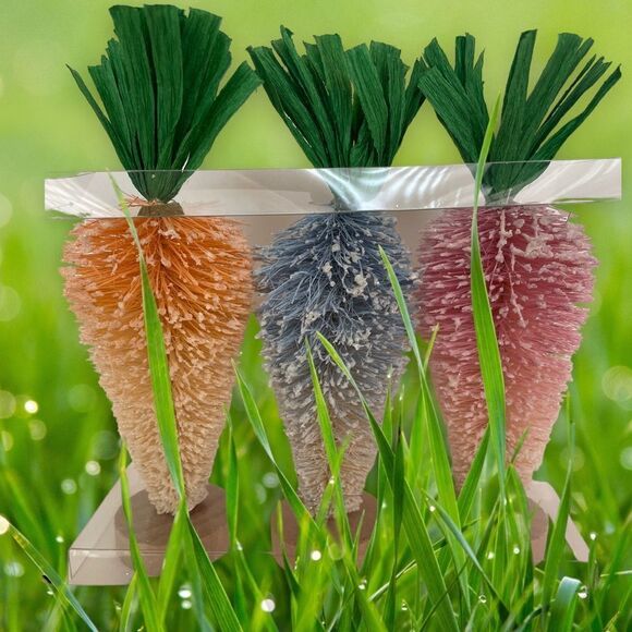 FREESTANDING EASTER CARROT TREES, set of 3 - Picture 8 of 10